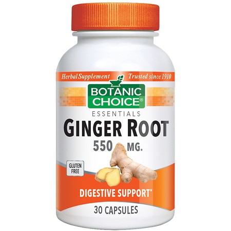 Botanic Choice Ginger Root 550 mg Herbal Supplement Capsules - 30.0 Each