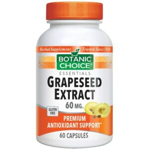 Botanic Choice Grapeseed Extract 60 mg Herbal Supplement Capsules - 60.0 Each