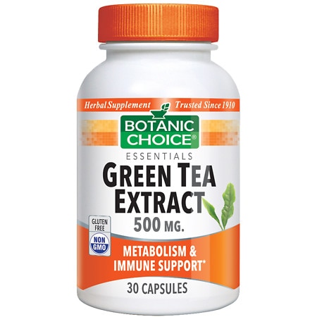 Botanic Choice Green Tea Extract 500 mg Herbal Supplement Capsules - 30.0 Each