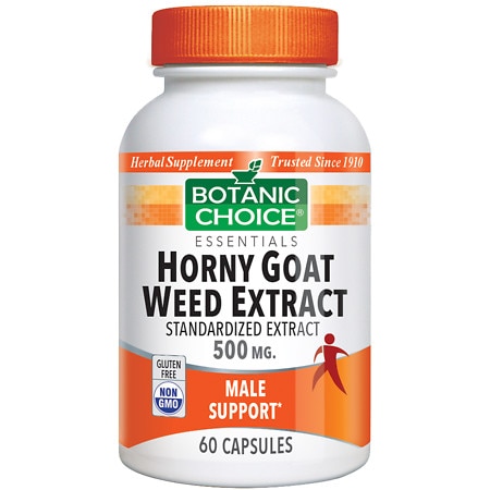 Botanic Choice Horny Goat Weed Extract 500 mg Herbal Supplement Capsules - 60.0 Each