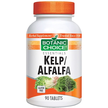 Botanic Choice Kelp/Alfalfa Herbal Supplement Tablets - 90.0 Each