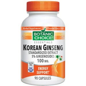 Botanic Choice Korean Ginseng 100 mg Herbal Supplement Capsules - 90.0 Each