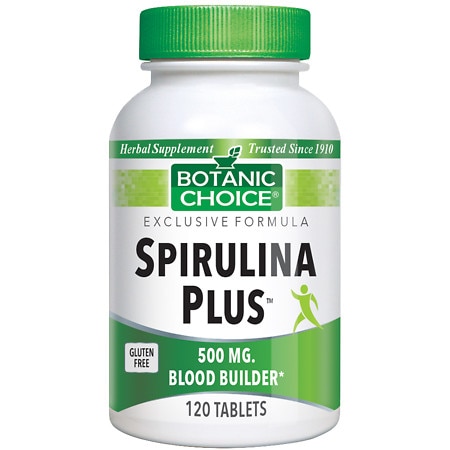 Botanic Choice Spirulina Plus 500 mg Herbal Supplement Tablets - 120.0 Each