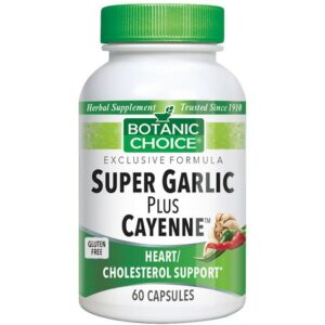 Botanic Choice Super Garlic plus Cayenne Herbal Supplement Capsules - 60.0 Each