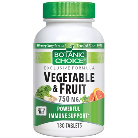 Botanic Choice Vegetable & Fruit 750 mg Dietary Supplement Tablets - 180.0 Each