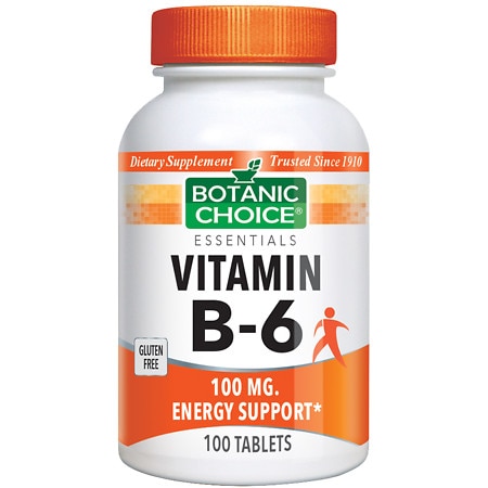 Botanic Choice Vitamin B-6 100 mg Dietary Supplement Tablets - 100.0 Each