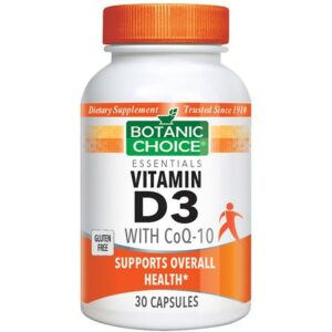 Botanic Choice Vitamin D3 with CoQ10 Dietary Supplement Capsules - 30.0 Each