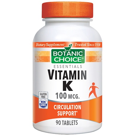 Botanic Choice Vitamin K 100 mcg Dietary Supplement Tablets - 90.0 Each