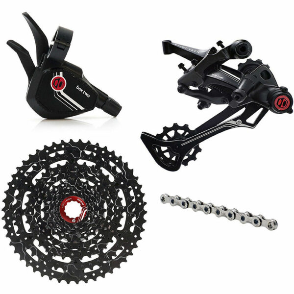 Box Two Prime 9 Speed Groupset - Single Shift - Black