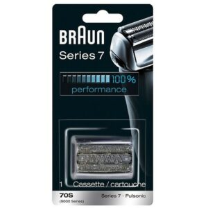Braun 70S Electric Shaver Head Replacement Cassette, Silver - 1.0 ea