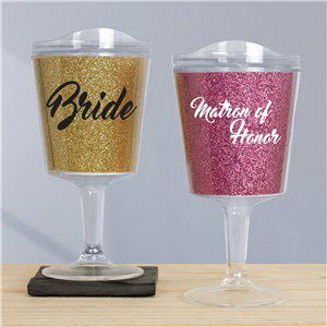 Bridal Party Glitter Tumblers