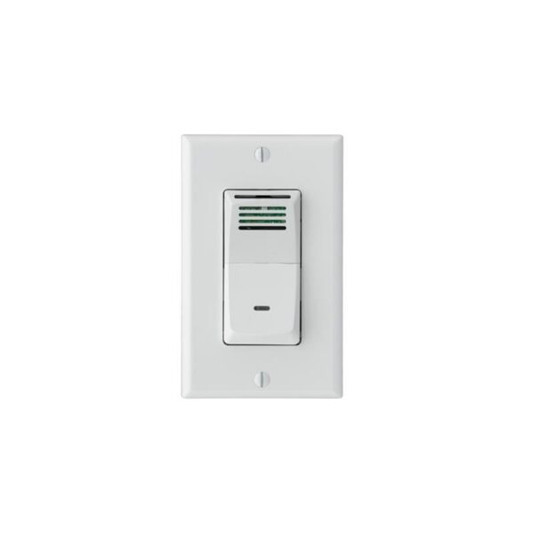 Broan 82W Humidity Sensing Bath Fan Wall Switch with Sensaire Technology and LED Indicator White Exhaust Fans Exhaust Fan Accessories Controls