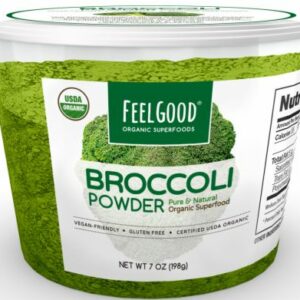 Broccoli Powder Natural 7 Oz. - Vitamins, Herbs & Health Feel Good Organic Superfoods