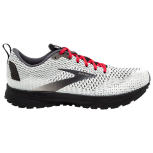 Brooks Mens Brooks Revel 4 - Mens Running Shoes White/Black/Red Size 09.0