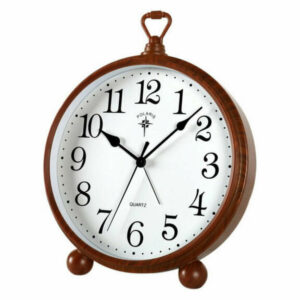 Brown Retro Creative Living Room Bedroom Simple Clock B Models