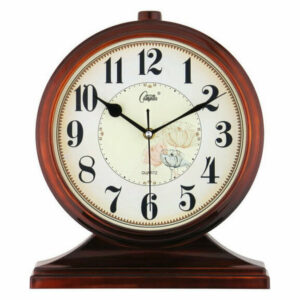 Brown Retro Creative Living Room Bedroom Simple Clock C Models, Arabic