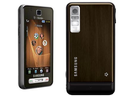 Brown - Samsung Behold T919 Cell Phone, Touch, 5 MP Camera, Quad band - Unlocked