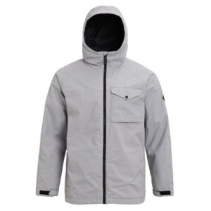 Burton Portal Rain Jacket Gray Heather Sm