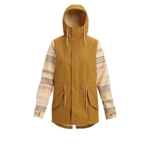 Burton Sadie Rain Jacket - Women's Wood Thrush / Crème Brûlée Rev Md