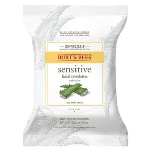 Burt's Bees Facial Cleansing Towelettes for Sensitive Skin - 30.0 ea