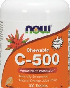 C-500 Vitamin C Orange 100 Tablets - Immune System Support NOW