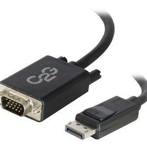 C2G 15ft DisplayPort to VGA Cable Adapter - M/M - display cable - DisplayPort to HD-15 (VGA) - TAA Compliant - 15 ft