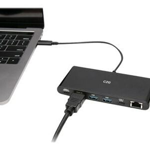 C2G USB C Mini Docking Station Kit for Laptops - docking station - USB-C / Thunderbolt 3 - HDMI - GigE