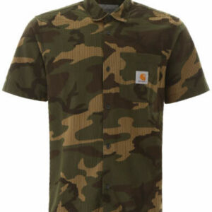 CARHARTT CAMOUFLAGE SOUTHFIELD SHIRT S Green, Brown, Khaki Cotton