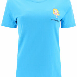 CHIARA FERRAGNI T-SHIRT CFMASCOTTE EMBROIDERY S Light blue Cotton