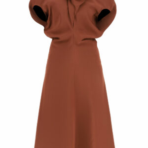 COLVILLE DRESS WITH SCARF 38 Brown