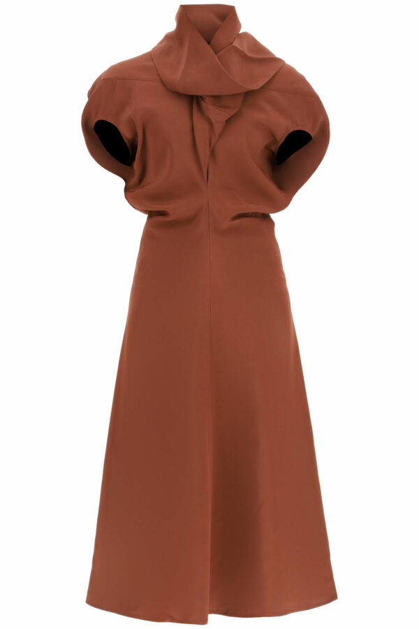 COLVILLE DRESS WITH SCARF 38 Brown