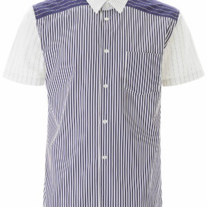 COMME DES GARCONS SHIRT MULTI-STRIPED SHIRT S White, Blue Cotton