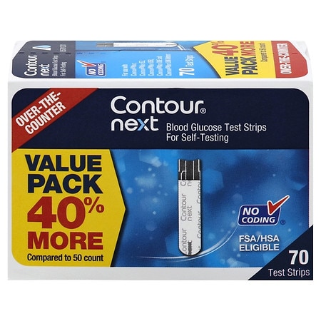 CONTOUR NEXT Blood Glucose Strips Value Pack - 70.0 ea