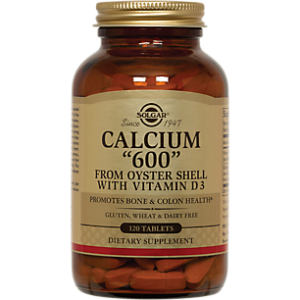 Calcium 600 from Oyster Shell with Vitamin D3 (120 Tablets)