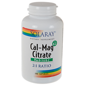 Calcium Magnesium Citrate with Vitamin D3 & K2 (180 Capsules)