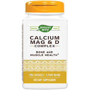 Calcium, Magnesium & Vitamin D Complex (250 Capsules)