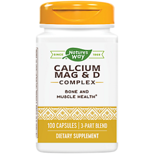 Calcium, Magnesium & Vitamin D Complex for Bones & Muscles (100 Capsules)