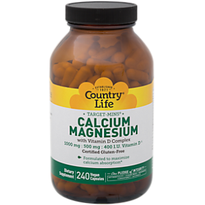 Calcium Magnesium with Vitamin D Complex (240 Vegan Capsules)