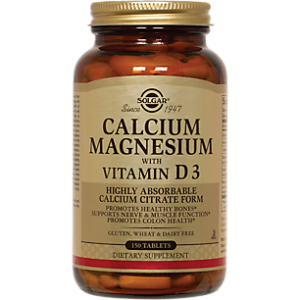 Calcium Magnesium with Vitamin D3 - Highly Absorbable (150 Tablets)