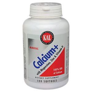 Calcium with Magnesium, Zinc & Vitamin D (100 Softgels)