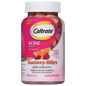 Caltrate Calcium & Vitamin D3 Supplement Gummy Bites Black Cherry - 50.0 ea