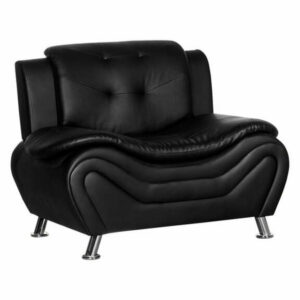 Camille Black Living Room Collection, Chair