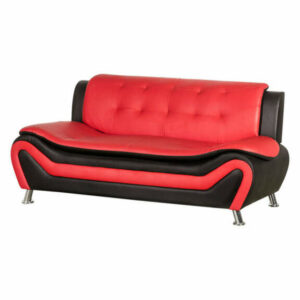 Camille Black and Red Living Room Collection, Sofa