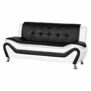 Camille Black and White Living Room Collection, Sofa