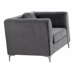 Carlise Upholstered Living Room Arm Chair, Gray