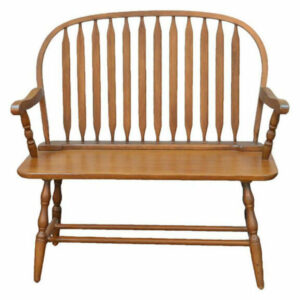 Carolina Classics Windsor Living Room Bench in American Oak