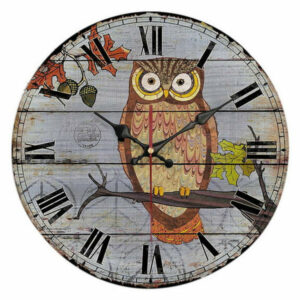 Cartoon Mute Living Room Bedroom Modern Wall Clock, Multicolor