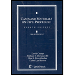 Cases and Materials on Civil Proc. - Supplement