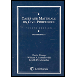 Cases and Materials on Civil Procedure, 02 Supplement