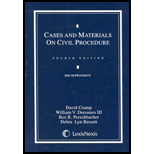 Cases and Materials on Civil Procedure, 2003 Supplement